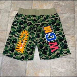 Bape shorts green